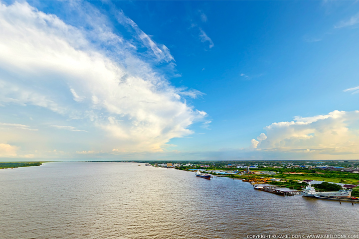 suriname360 » View 2 from the J. A. Wijdenbosch Bridge