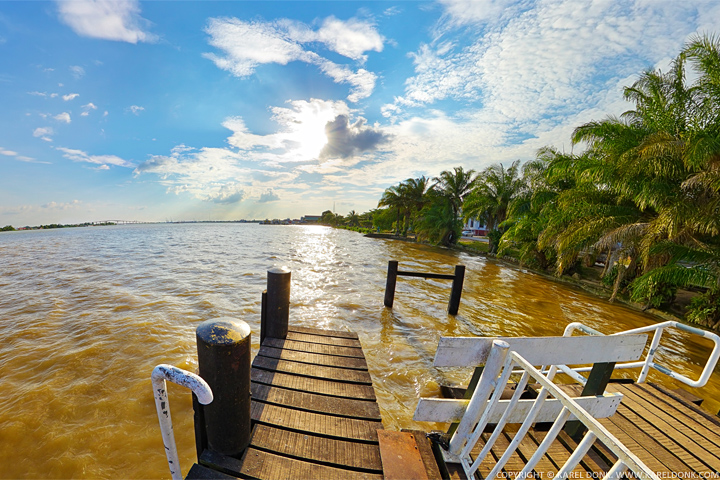 suriname360 » View from the Marinetrap in Paramaribo